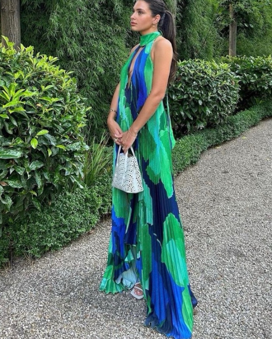 L'IDEE Opera Gown Capri Green by L'idee - Pickle