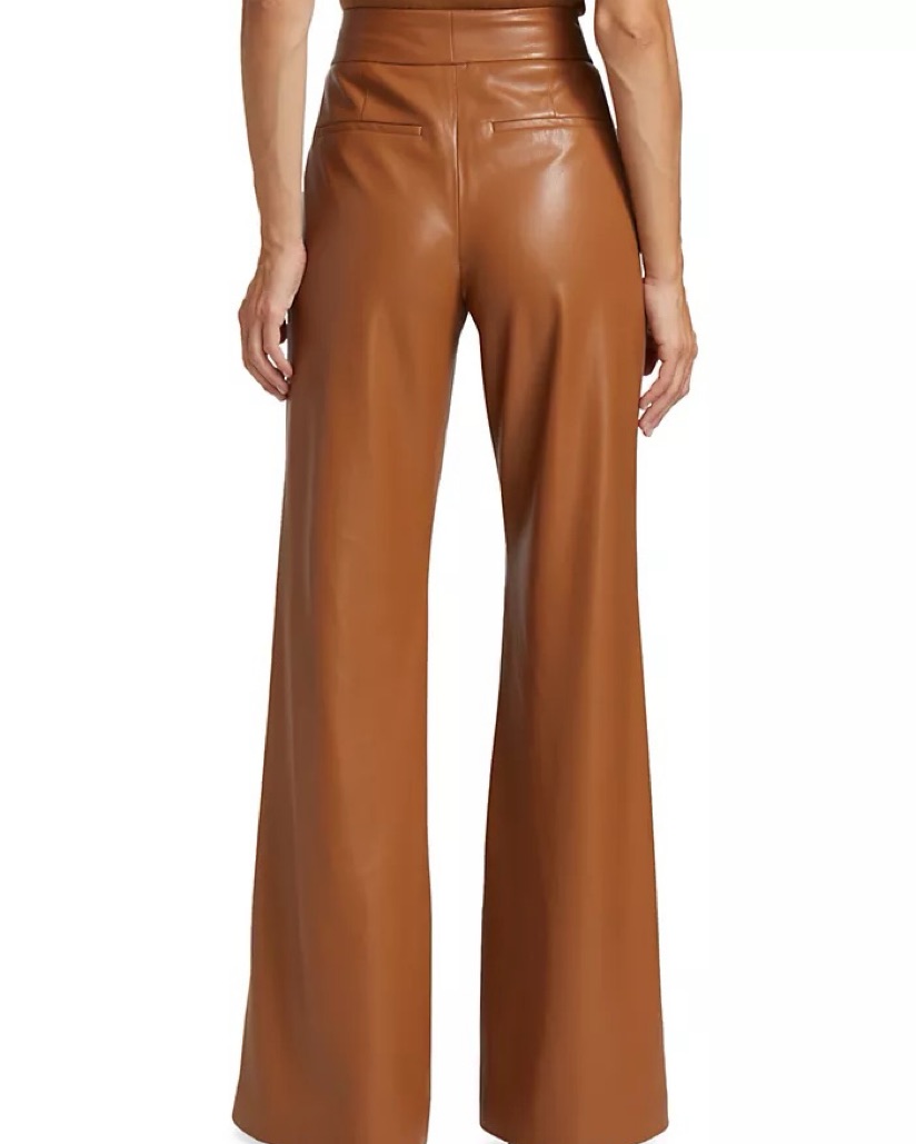 Alice & Olivia Vegan Leather Pants by Alice & Olivia - Pickle