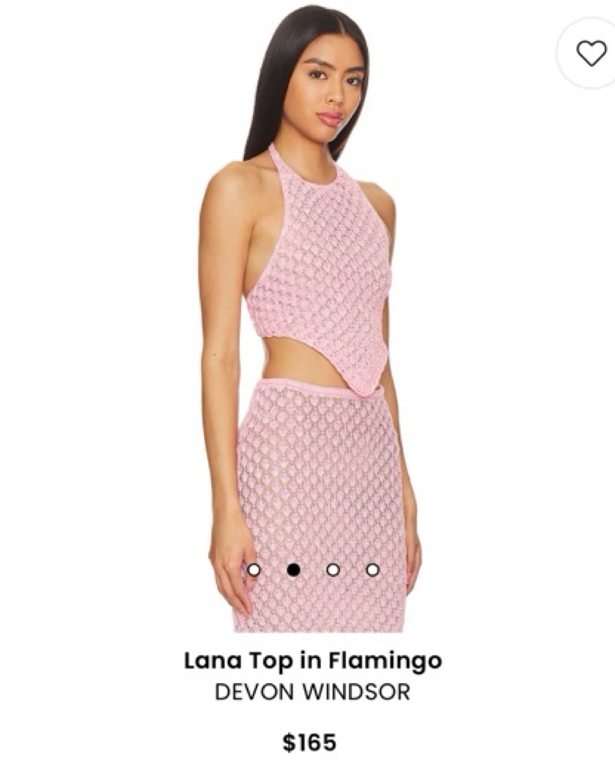 Devon Windsor Lana Top & Lacey Skirt Set by Devon Windsor - Pickle