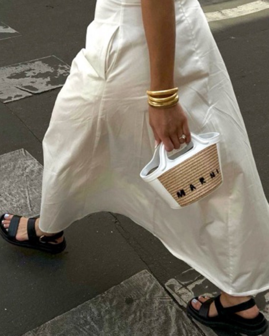 Marni Tropicalia Micro White Raffia Bag by Marni - Pickle