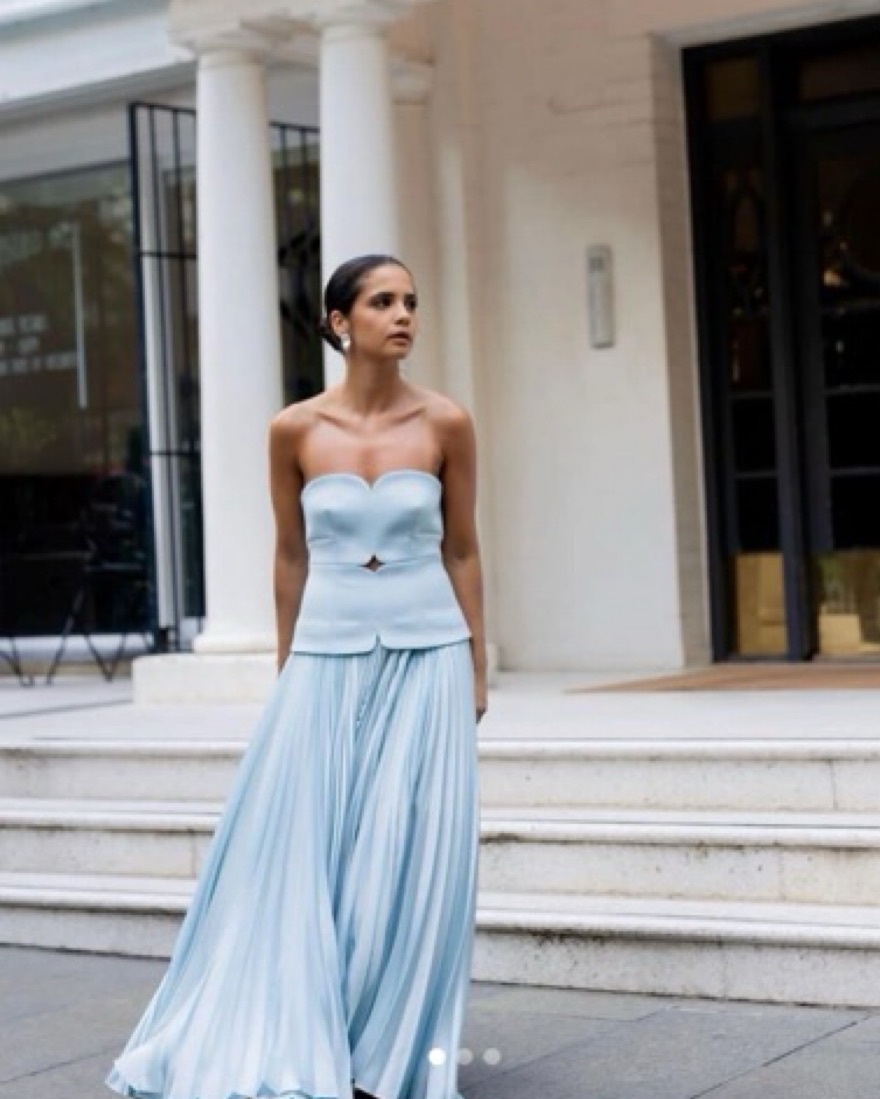 Acler Avonlea Corset Dress Celeste Blue by Acler - Pickle