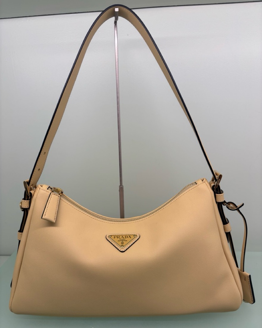Prada Butter Yellow Leather Shoulder Bag by Prada - Pickle