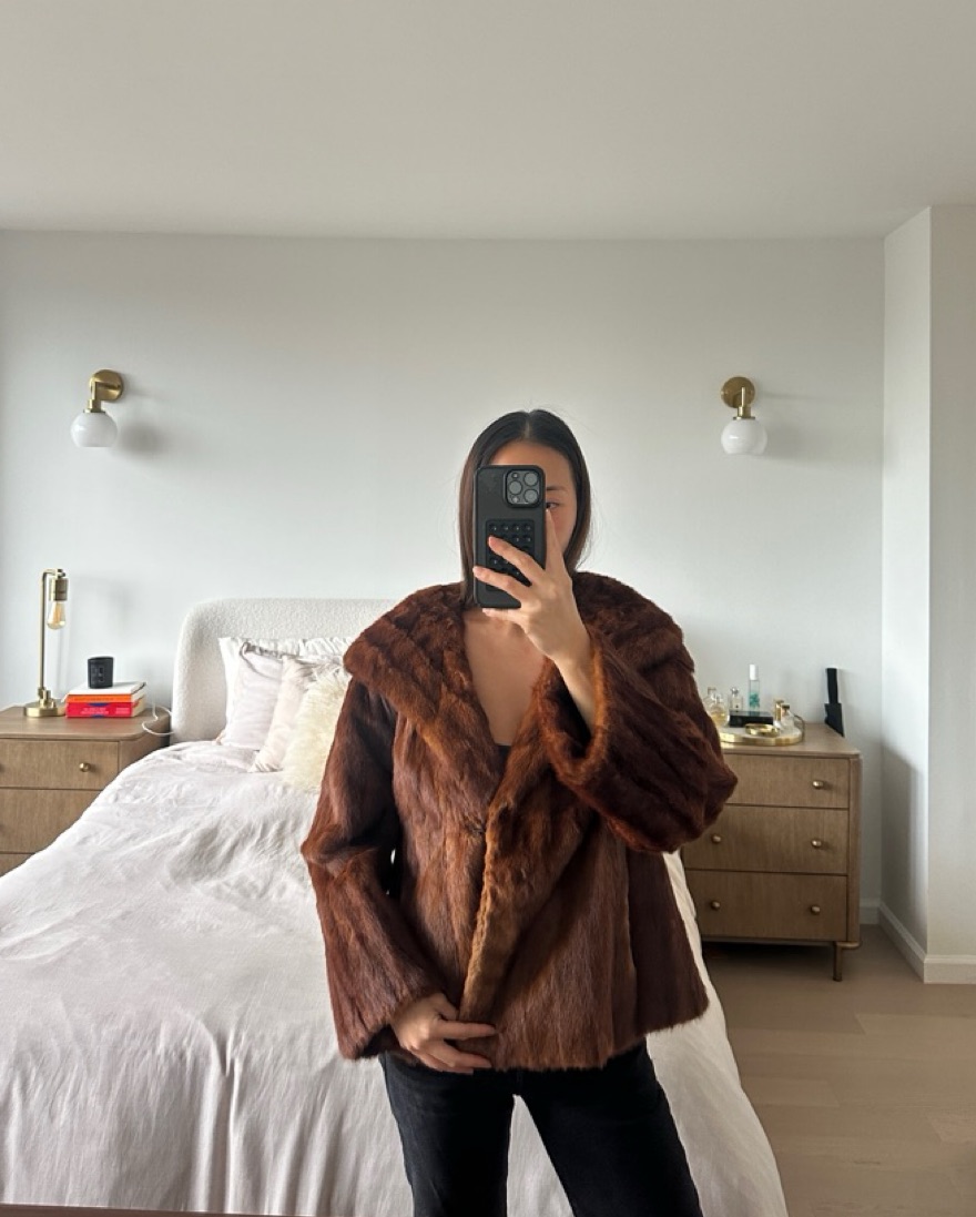 Vintage Fur Coat by Vintage - Pickle