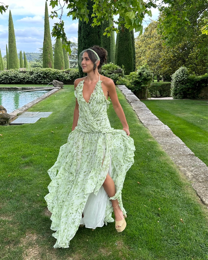 Cinq a Sept Agatha Floral Gown by Cinq A Sept - Pickle