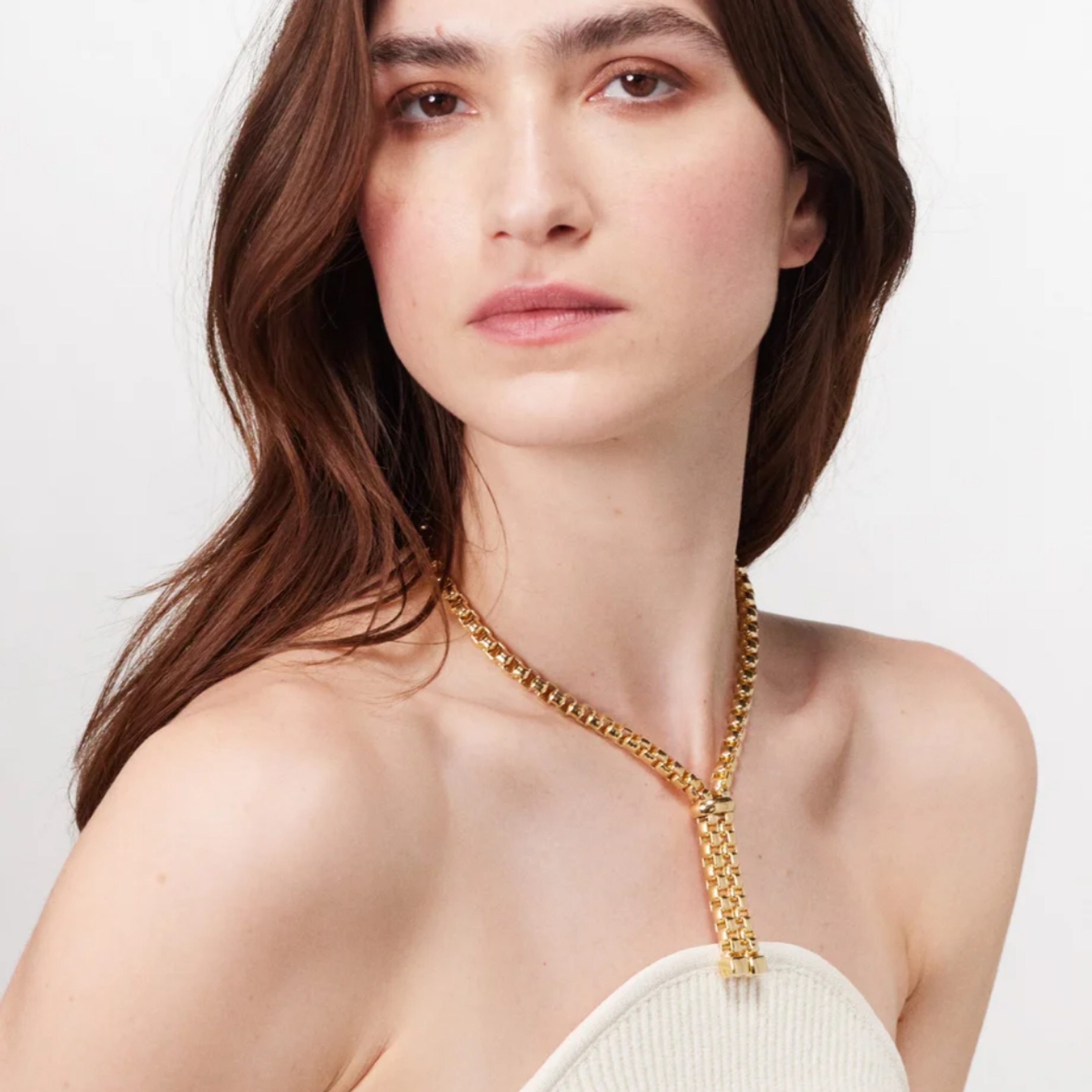 Laura Lombardi Gold Martina Necklace by Laura Lombardi - Pickle