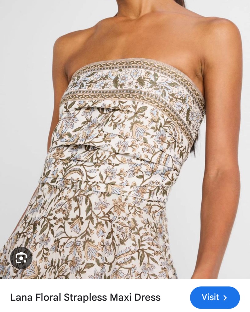 Veronica Beard Lana Floral Strapless Maxi Dress by Veronica Beard