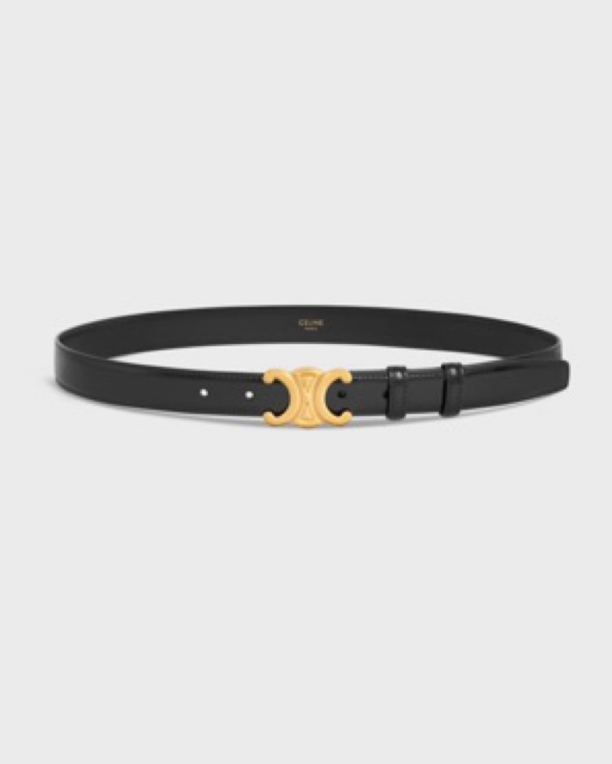 小物 CELINE Belt 80cm Celine all-black gold logo women's belt, European size 80 | eBay
