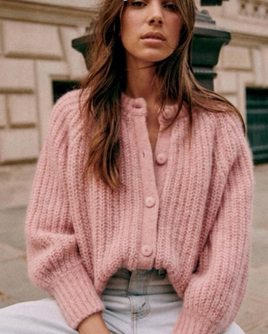 Sezane Emile Cardigan by Sezane - Pickle