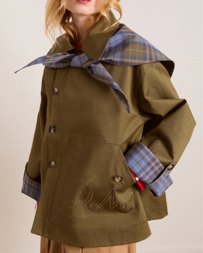 Damson Madder Reversible Trench Coat by Damson Madder - Pickle
