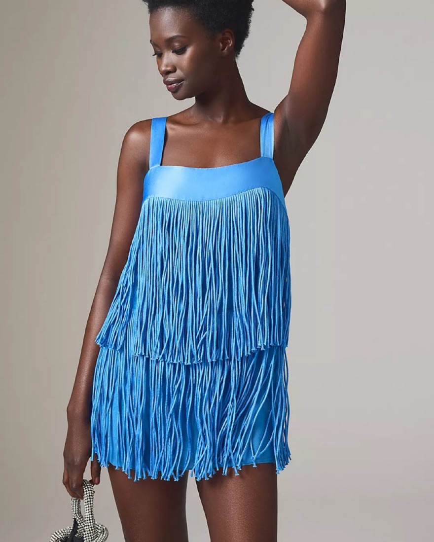 Anthropologie Fringe Dress by Anthropologie - Pickle