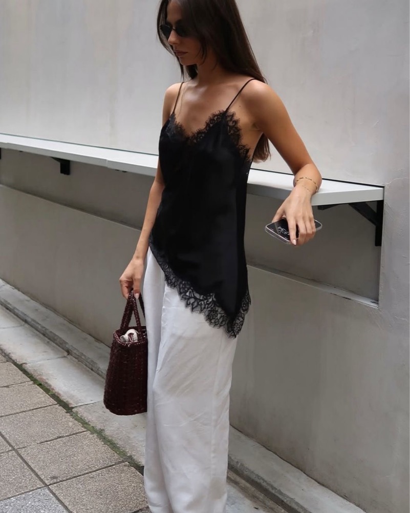 Zara Satin Lace Matching Set by Zara - Pickle