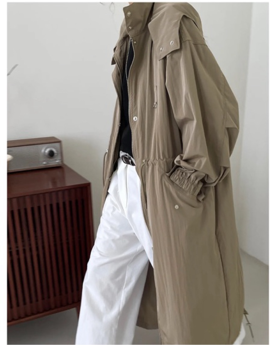 The Frankie Shop Carmel Long Jacket by The Frankie Shop - Pickle