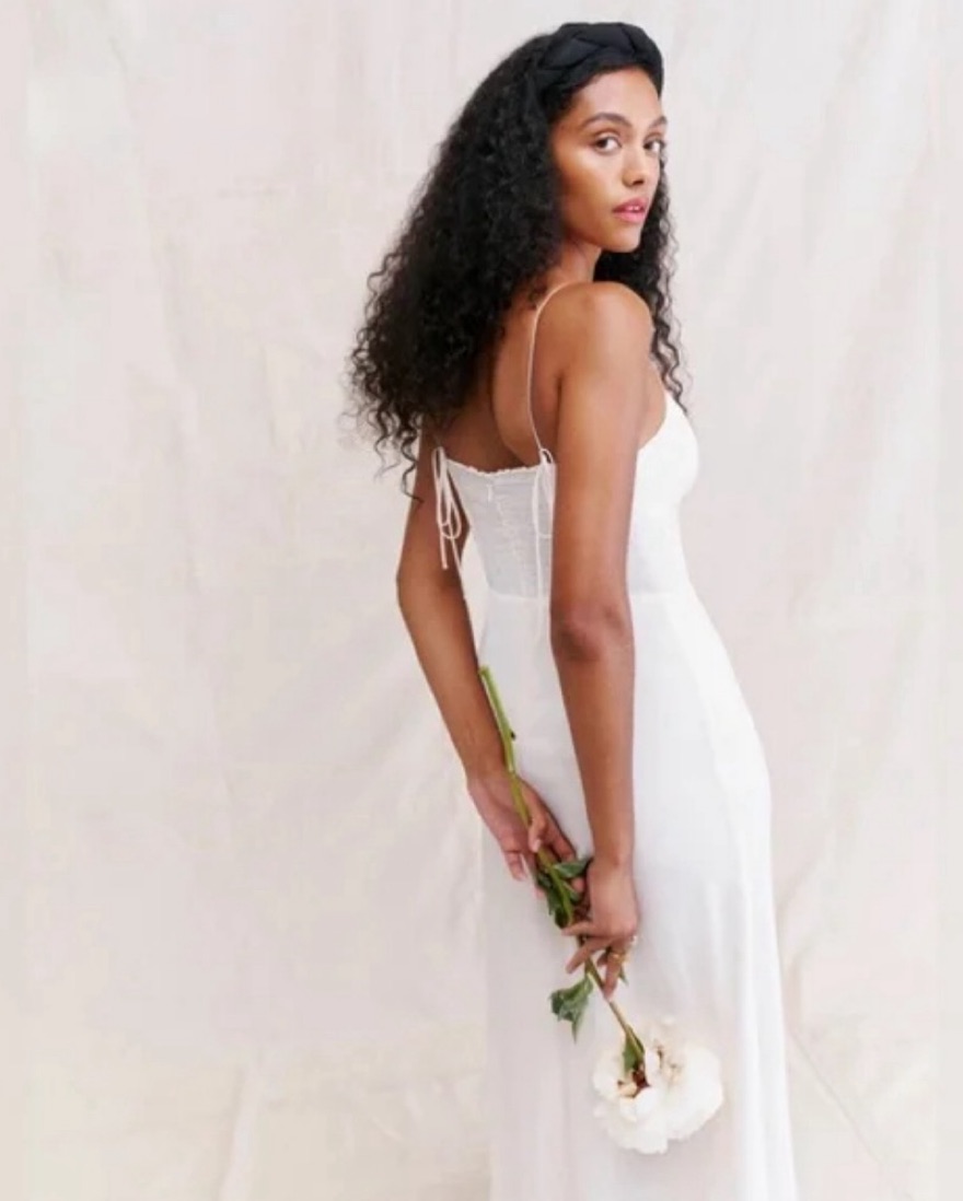 Reformation Melita Dress In Ivory by Reformation - Pickle