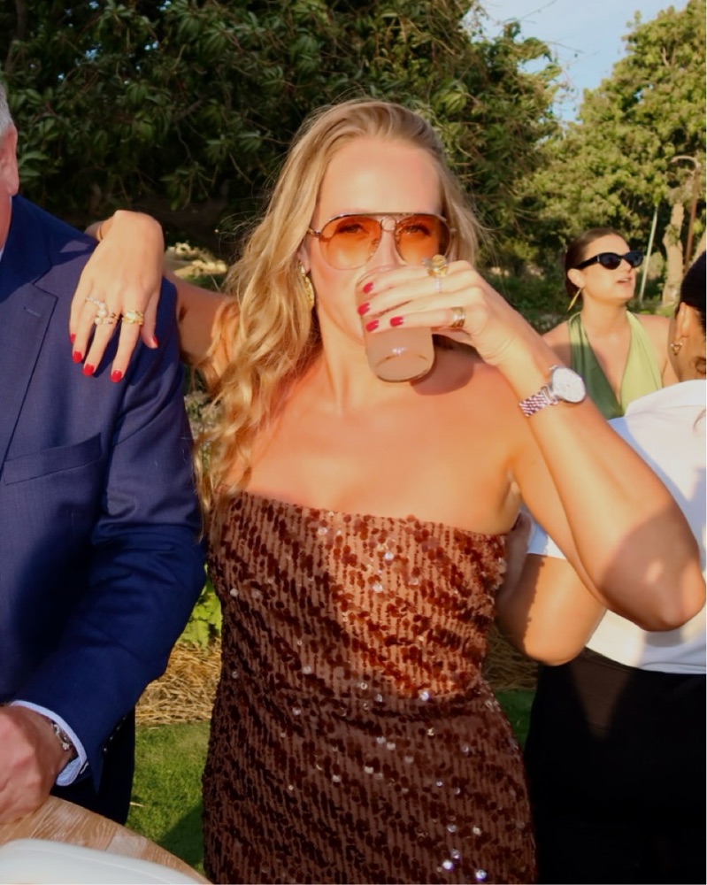 Caramel Sequin Maxi Dress by Camila Coelho - Pickle