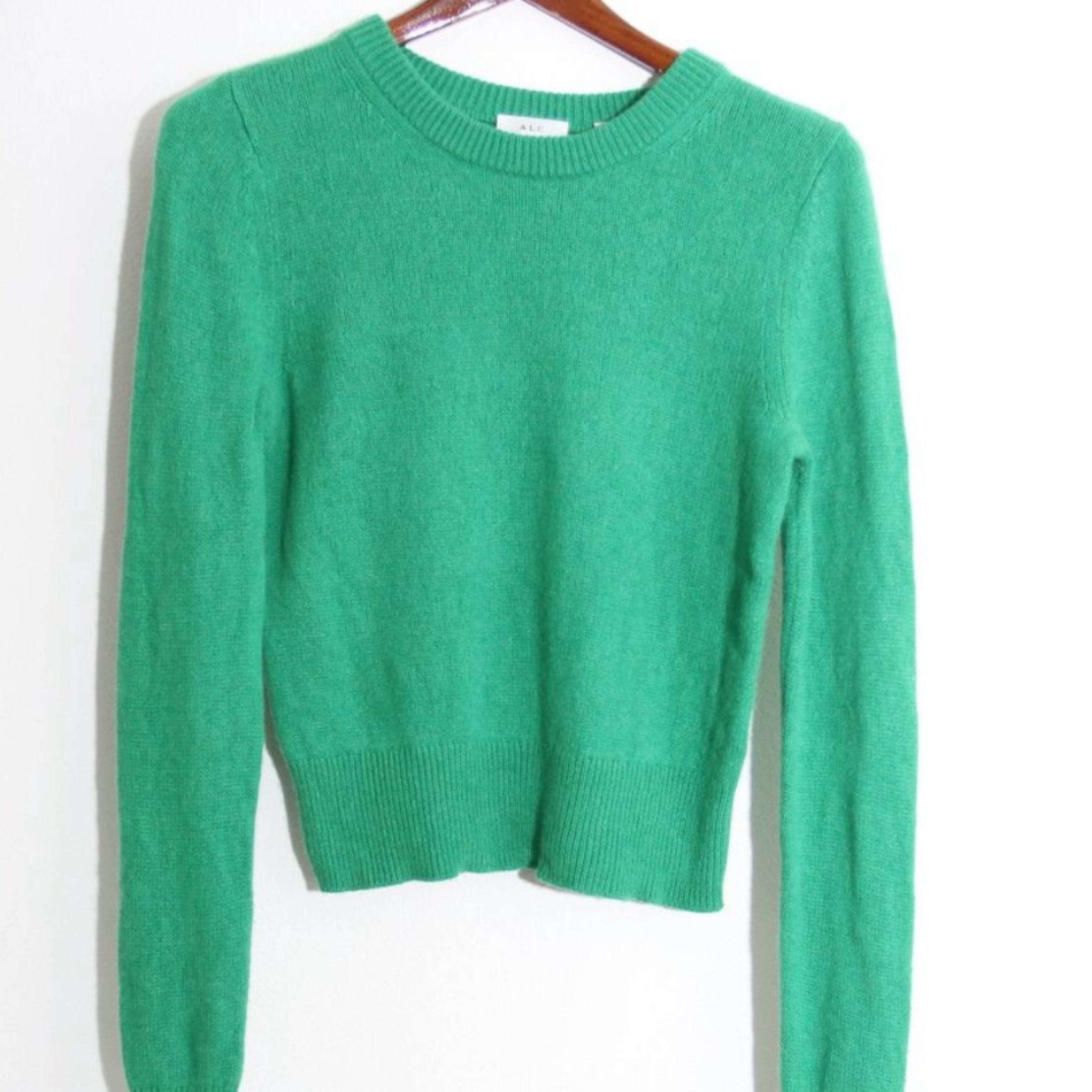 ALC Wool cashmere Cropped Sweater by ALC - Pickle