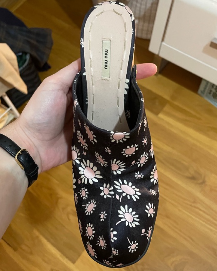 Miu Miu SS2010 Daisy Clogs by Miu Miu - Pickle