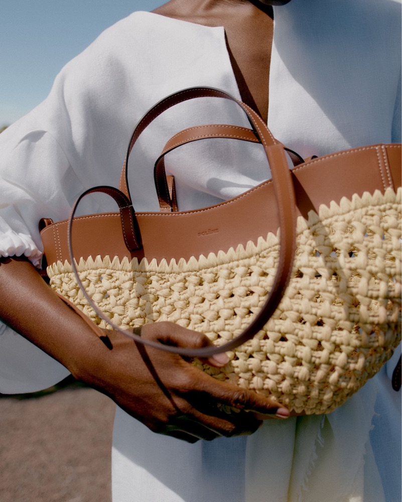 Polène Cyme Mini Raffia Bag by Polene - Pickle