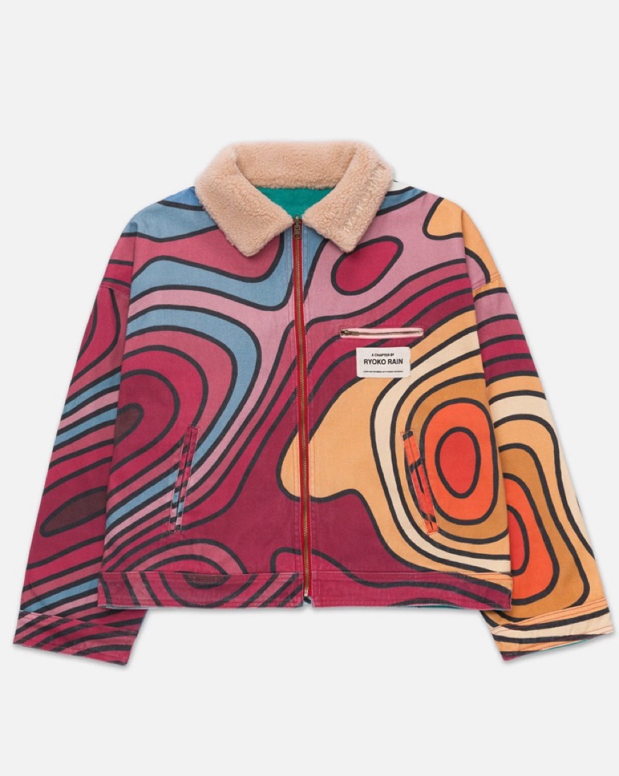 Ryoko Rain - Reversible 70s Work Jacket by Ryoko Rain - Pickle