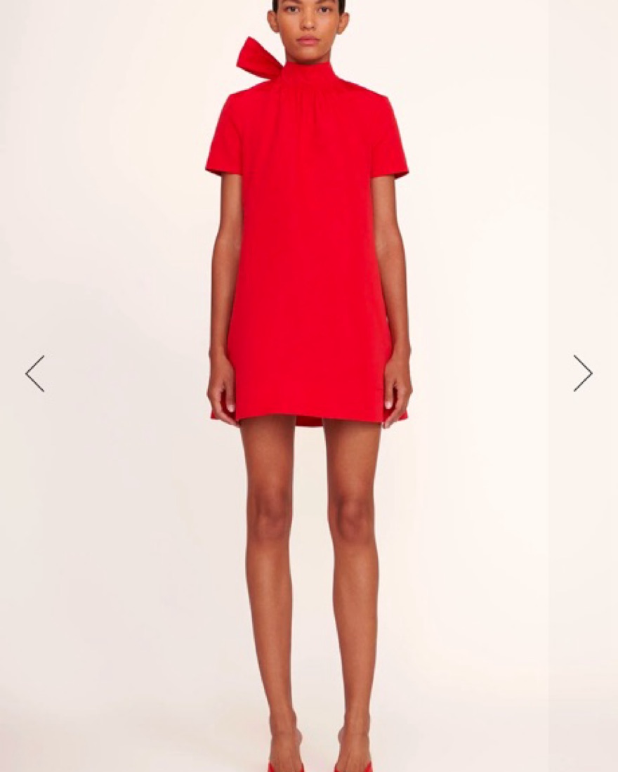 STAUD MINI ILANA DRESS POINSETTIA by Staud - Pickle