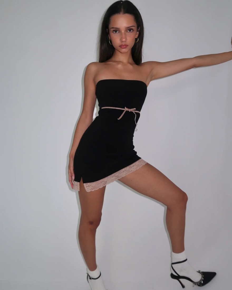 Amelie Teje Penelope Mini Dress by Amelie Teje - Pickle