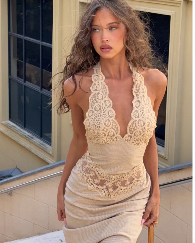 Lioness Solana Midi Dress by Lioness - Pickle