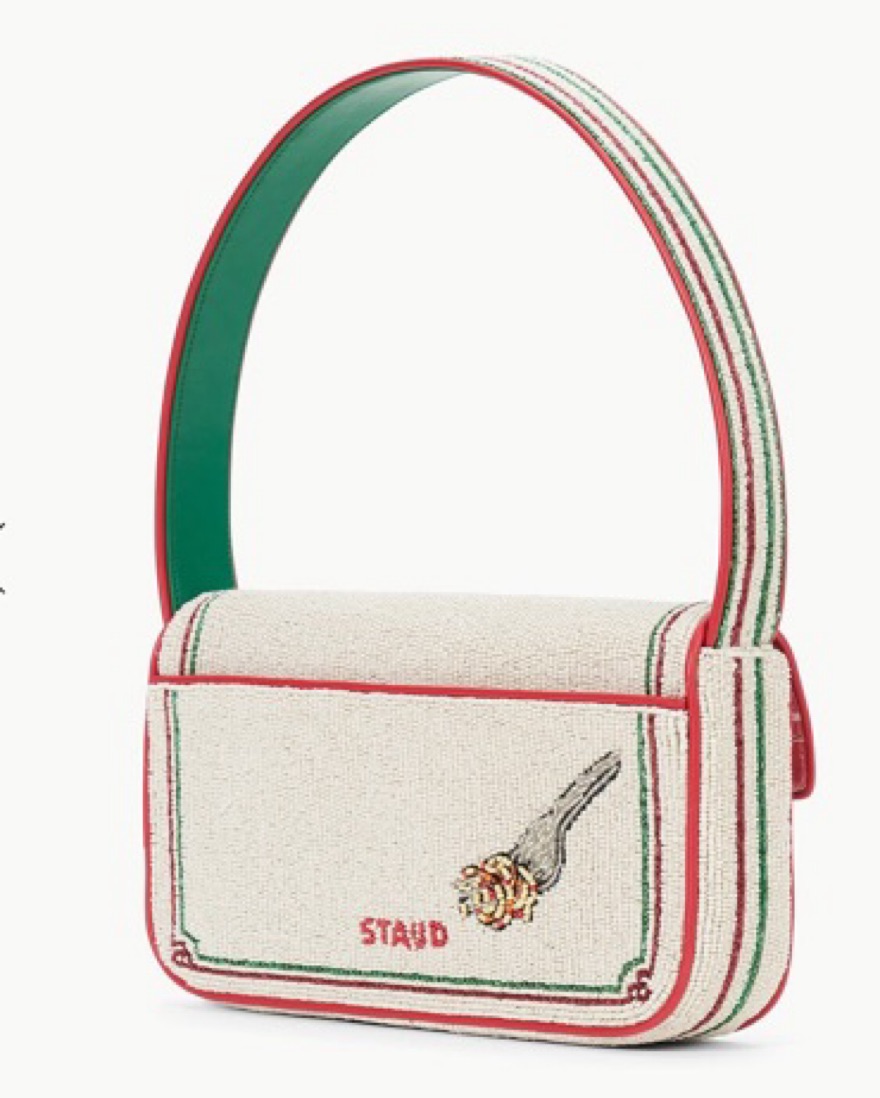 STAUD TOMMY BEADED BAG TOMATO by Staud - Pickle