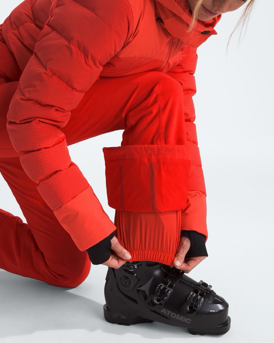 Fiery Red Women's One-Piece Snow Suit by The North Face - Pickle