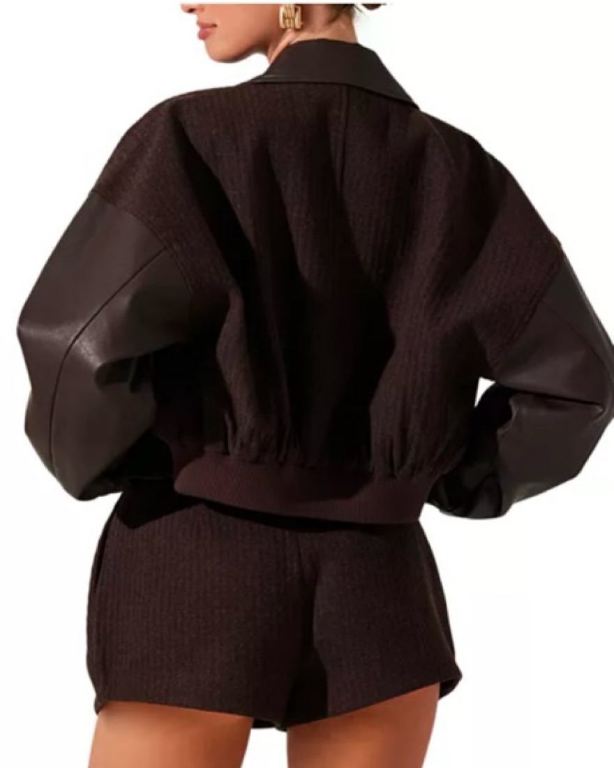 ASTR The Label Brown Jacket by Astr The Label - Pickle