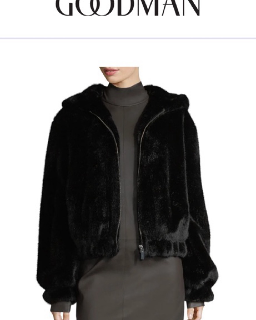 Helmut Lang Black Faux Fur Hoodie! by Helmut Lang - Pickle