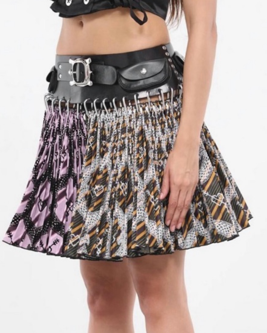 Chopova Lowena Signature Carabiner Skirt by Chopova Lowena - Pickle