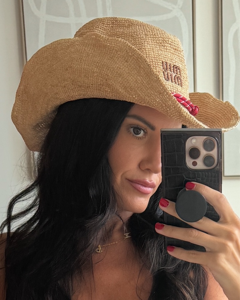 Miu Miu DUPE straw cowboy hat by Miu Miu - Pickle