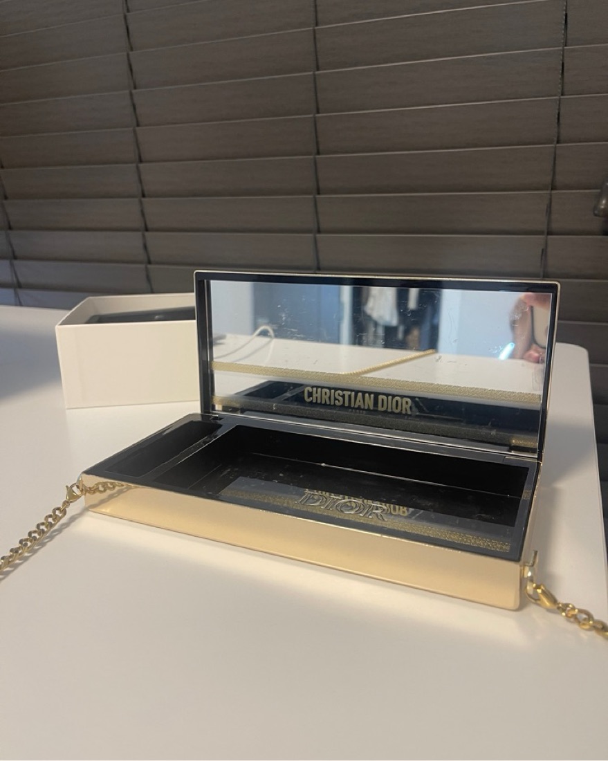 Dior ROUGE DIOR MINAUDIÈRE CLUTCH by Christian Dior - Pickle
