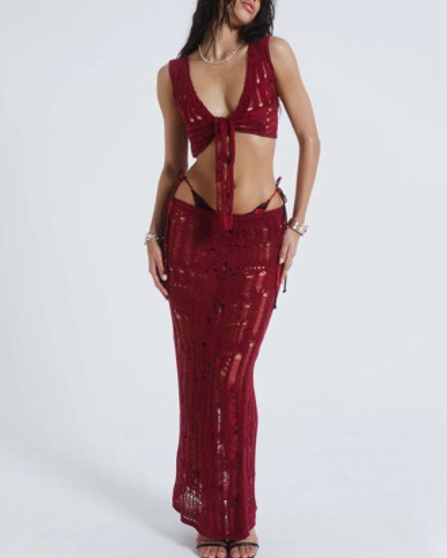 トップス Jaded London Red Scrape Knit Shop Red Scrape Knit | Jaded London | Clothing