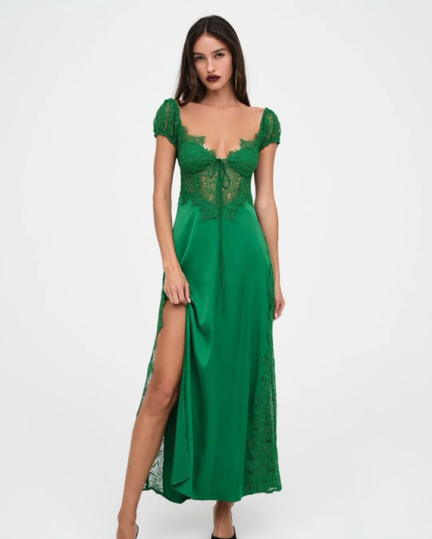 ＆ellecy アンドエルシー　ジャンパードレス For Love and Lemons Casey Maxi Dress by For Love & Lemons - Pickle