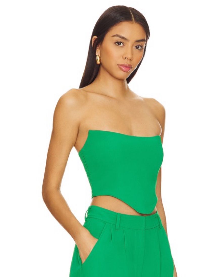 Amanda Uprichard Sabine Crop Top by Amanda Uprichard - Pickle