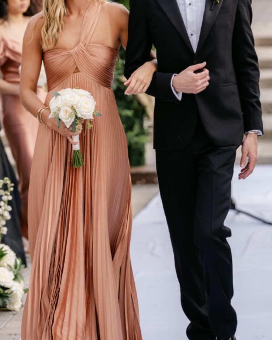 NO.6 NESSA シルクフラワープリントボウタイドレス Kelda Wedding Dress - 69865 – Veni Infantino