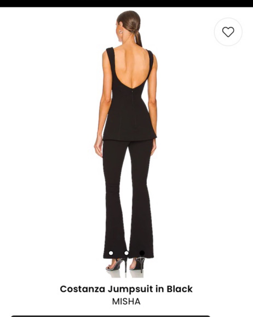 MISHA Costanza Jumpsuit in Black by Misha - Pickle