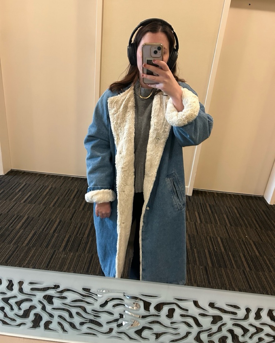 Isabel Marant Denim And Shearling Coat by Isabel Marant - Pickle