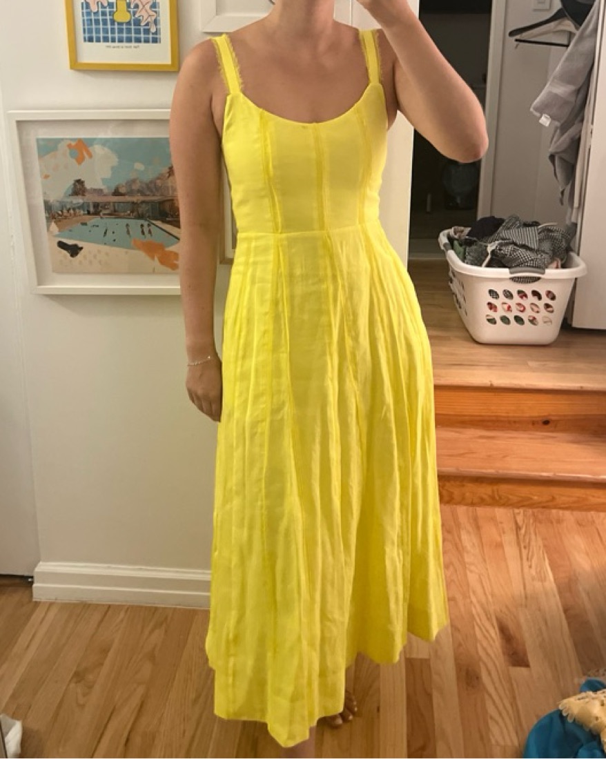 La Ligne Yellow Georgia Dress by La Ligne - Pickle