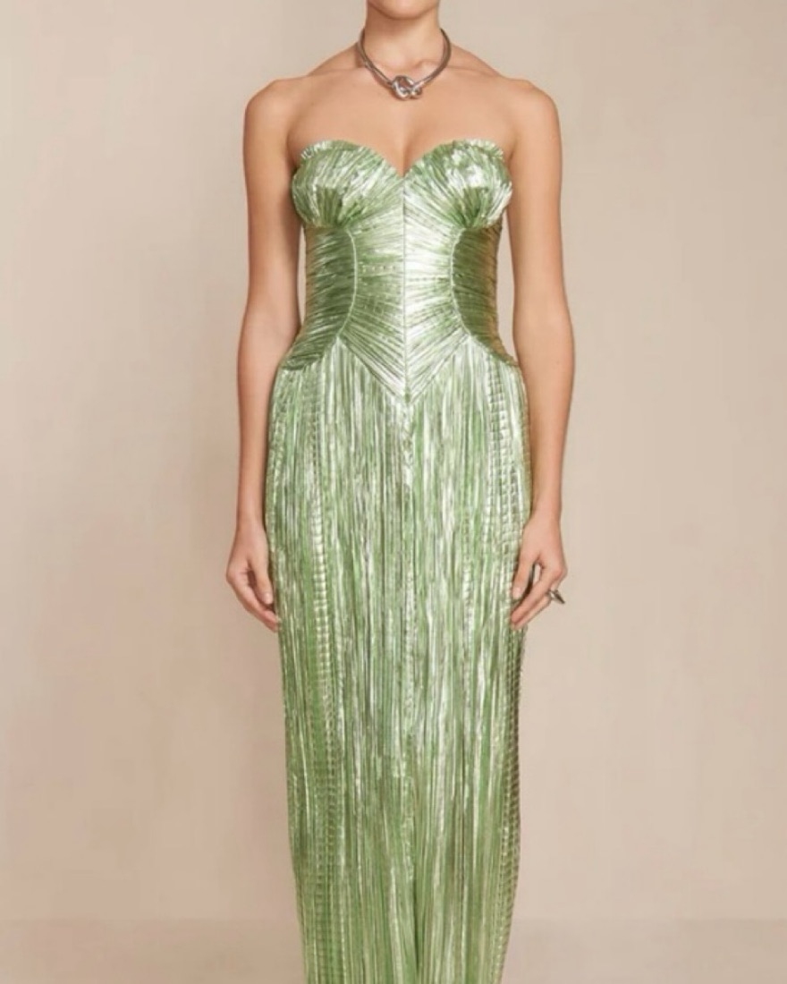 Cult Gaia Ashika Gown by Cult Gaia - Pickle