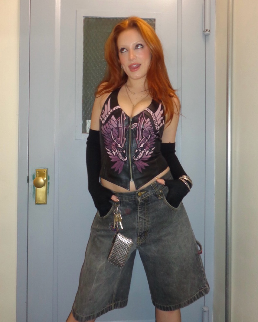 Vintage Harley Davidson Corset by Vintage Harley Davidson - Pickle