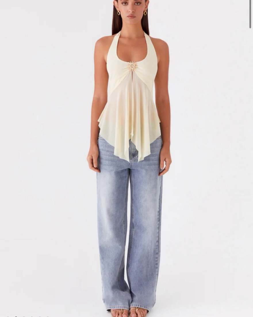 Peppermayo - Sunbeam Mesh Top by Peppermayo - Pickle