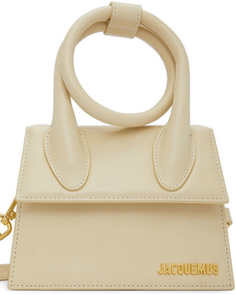 Jacquemus Cream Mini Top Handle Bag by JACQUEMUS - Pickle