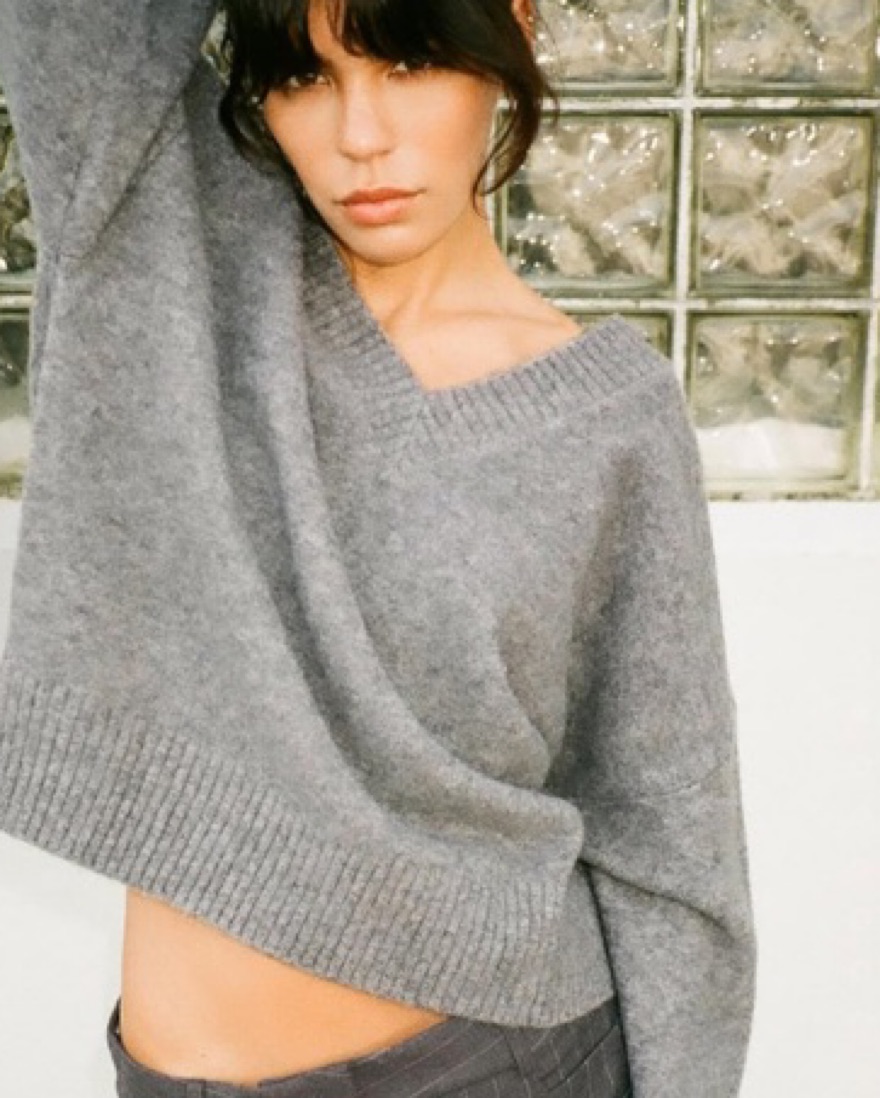 Zara Soft Knit Sweater - Grey by Zara - Pickle