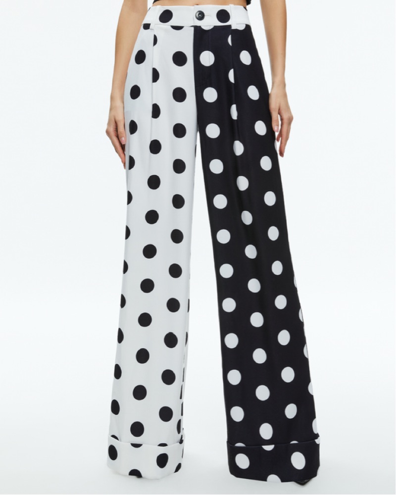Alice and Olivia Polka Dot Pants by Alice & Olivia - Pickle