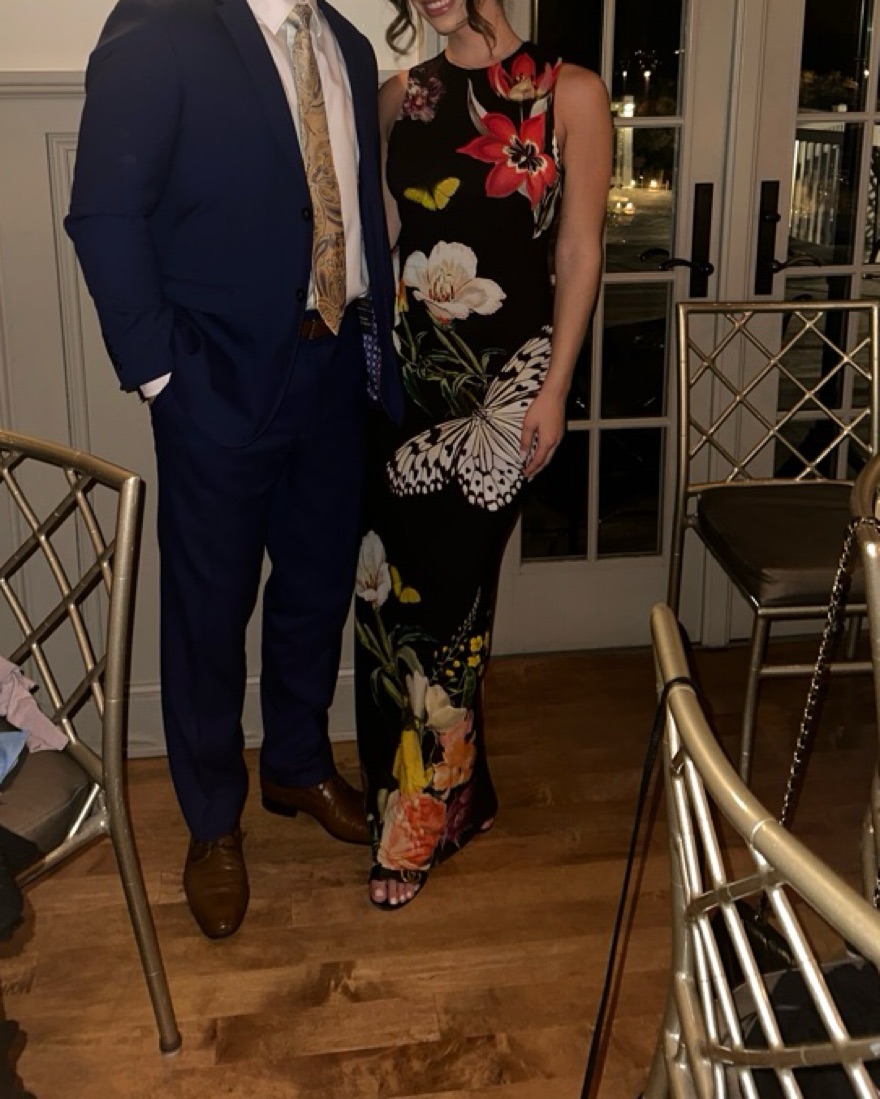 Alice + Olivia Delora Flora Maxi Dress by Alice & Olivia - Pickle