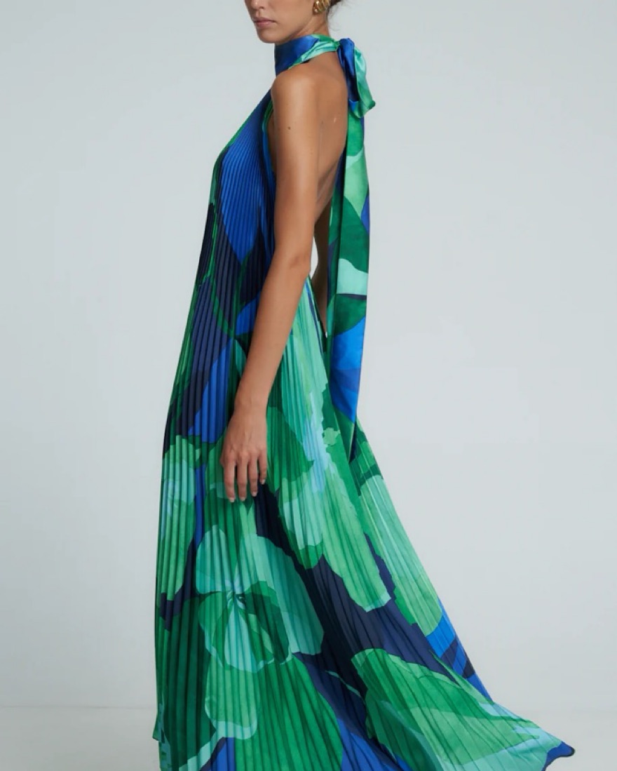 L'IDEE Opera Gown Capri Green by L'idee - Pickle