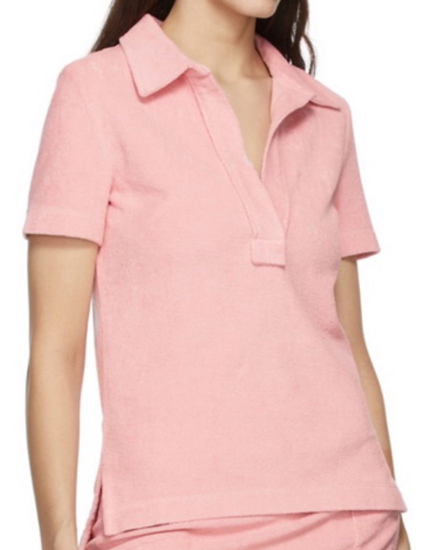 トップス Helmut lang terry polo S Helmut Lang Terry Cloth Set by Helmut Lang - Pickle