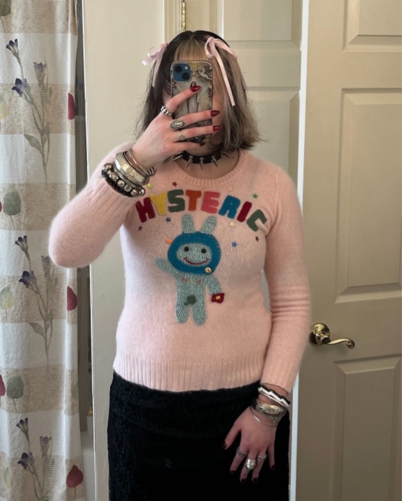 Hysteric Glamour Space Bunny Sweater by Hysteric Glamour - Pickle