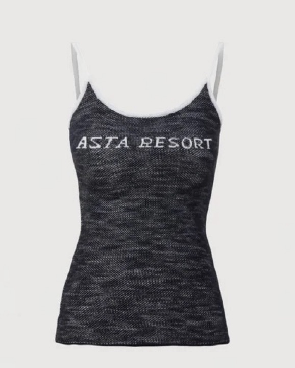 ASTA Resort Knit Tank Camisole by Asta Resort - Pickle